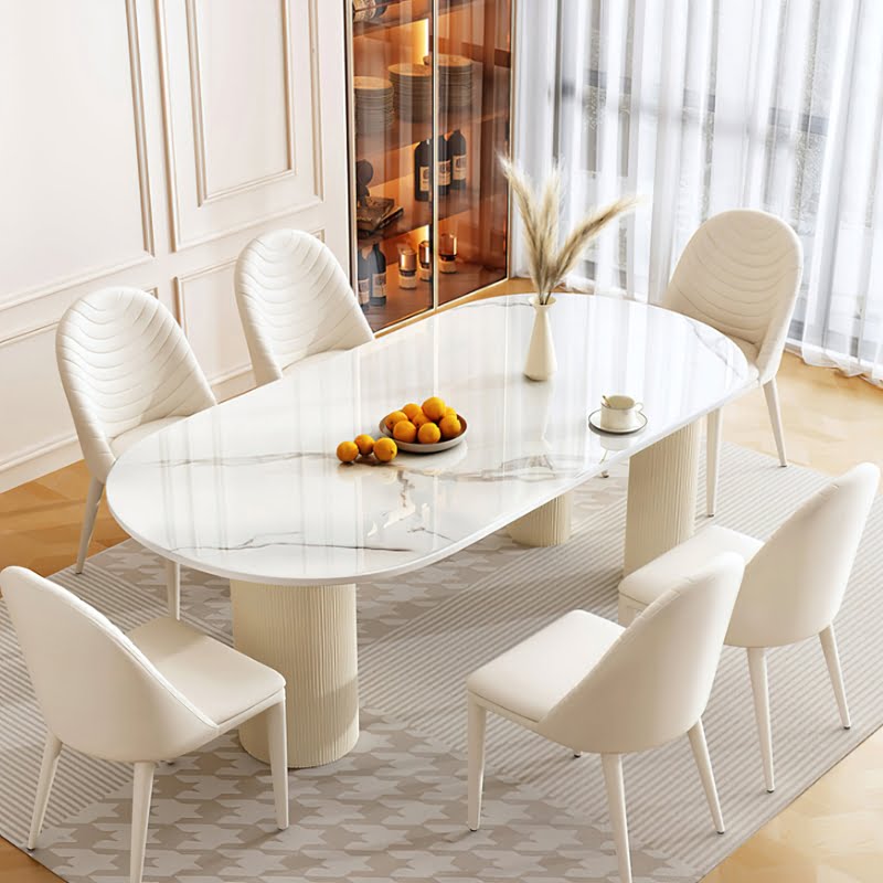 oval dining table 